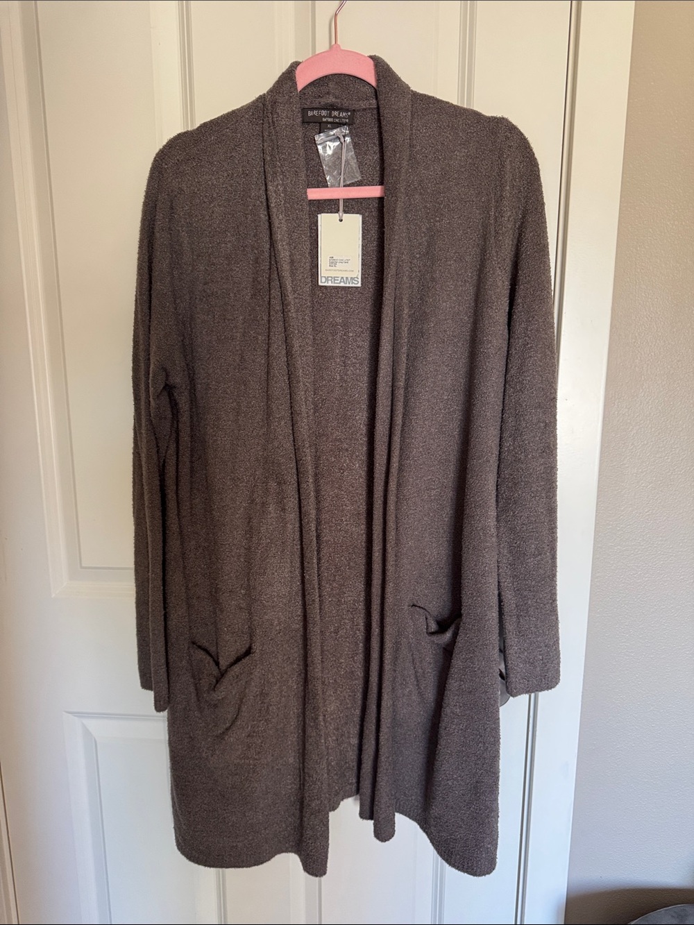 Barefoot Dreams Bamboo Chic Lite Long Cardigan - Cocoa